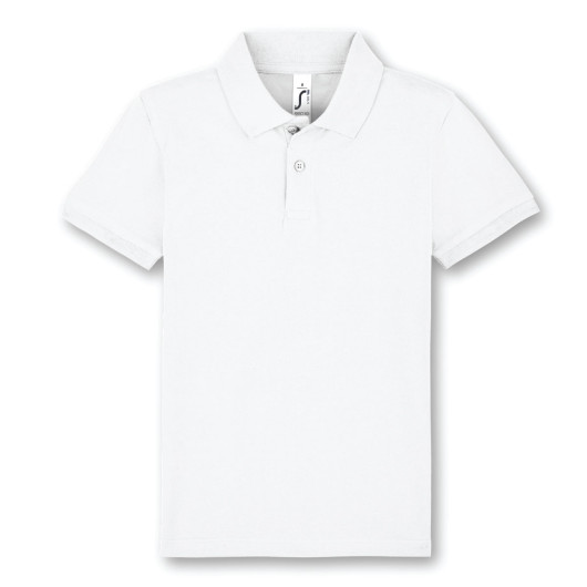 SOLS Perfect Kids Polo T-shirts White